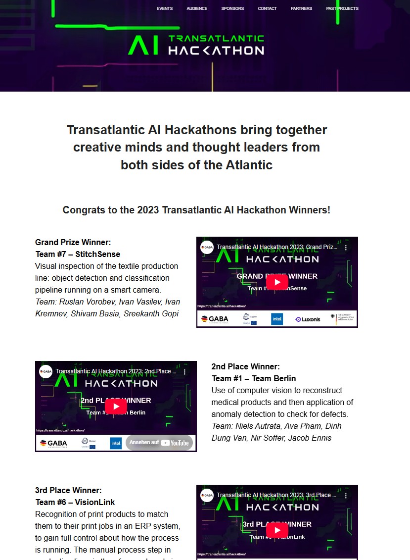 Transatlantic AI Hackathon